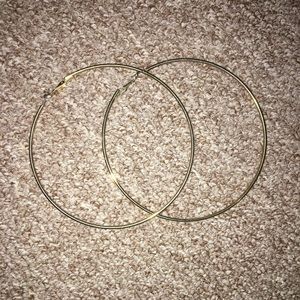 Large gold hoops!